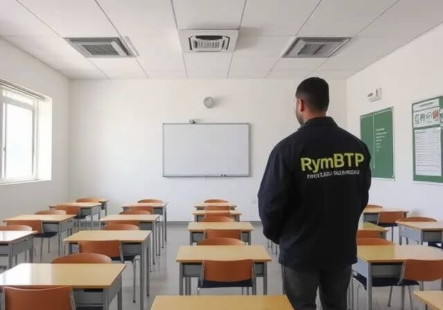 Installation CVC dans une salle de classe d’école privée à Casablanca par RymBTP