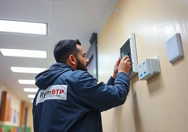 Installation sécurisée de systèmes électriques dans une école privée à Bouskoura
