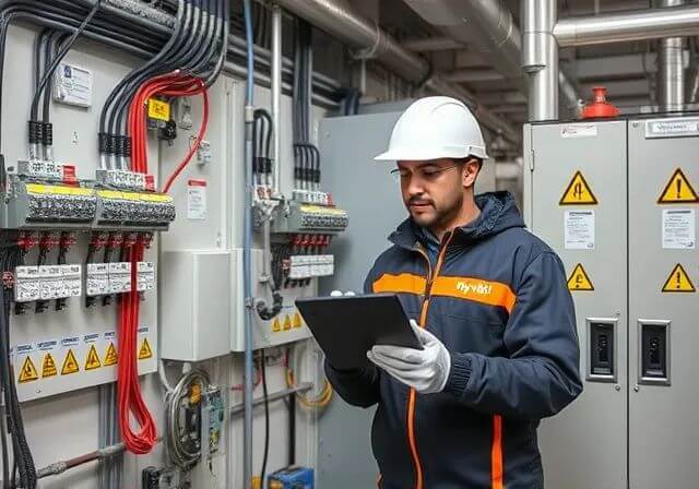 Installation électrique haute tension dans une usine à Mohammedia