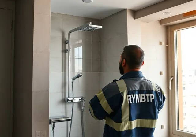 Pose de plomberie dans un immeuble résidentiel à Casablanca par RymBTP